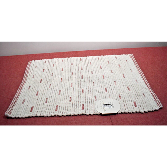 Threshold Bath Threshold 7x24 Chenille Dot Bath Rug Rose Pink